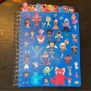 Disney Undated Planner Journal 13 Month Tabbed Indexed 184 Pages Colorful/NEW